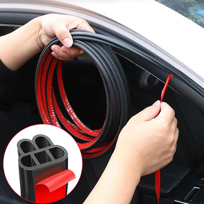 Car Door Seal Edge Trim Noise Insulation Seal Strip For Ford Focus 2 1 Fiesta Mondeo 4 3 Transit Fusion Ranger Mustang Ka S-Max