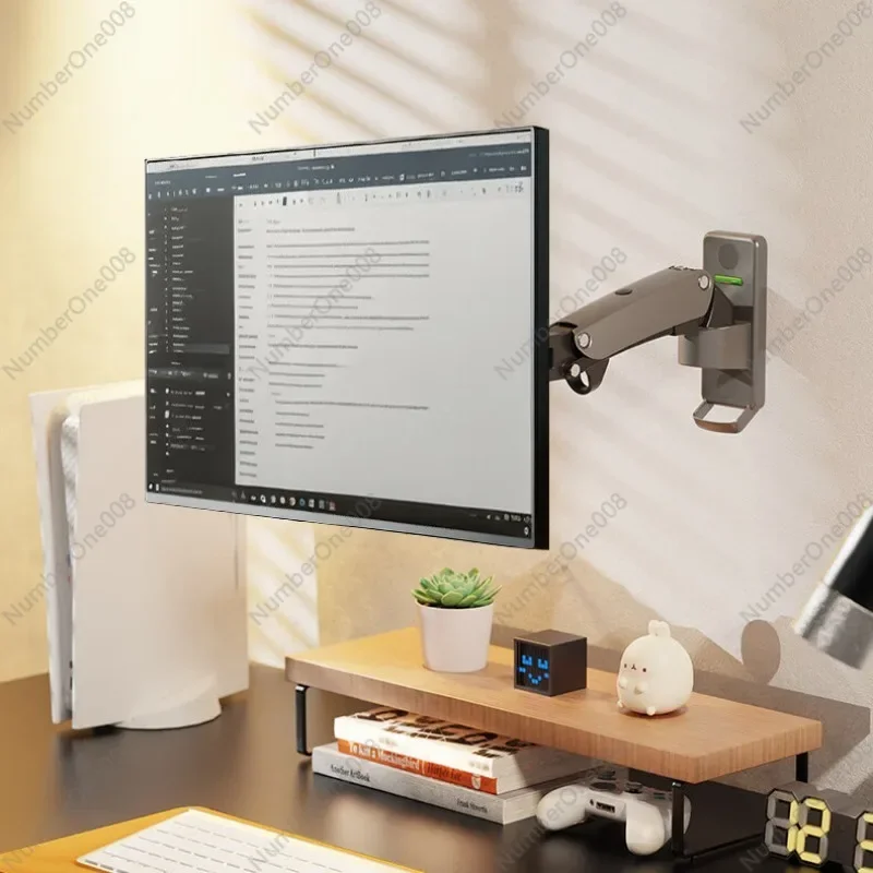 NB F120 Wall-Mounted Monitor Stand with Gas Pressure Lift and Hover Function