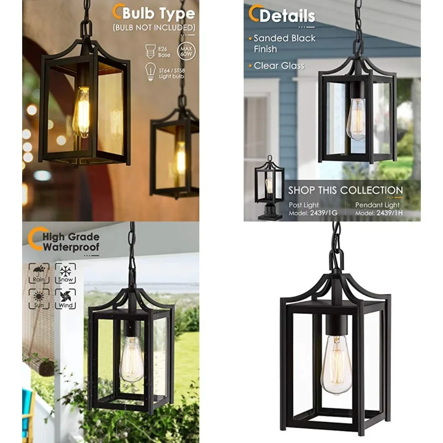Outdoor Pendant Light, 14