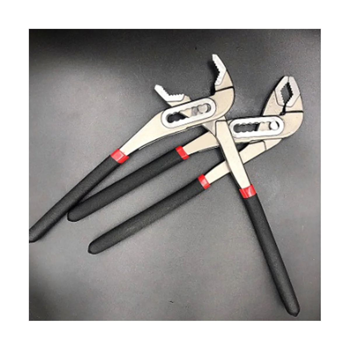 ABNC-3Pcs Water Pump Plier Set- 8/10/12In Adjustable Water Pump Pliers/Plumbing Pliers/Straight Jaw for Home Pipe Fit Repair