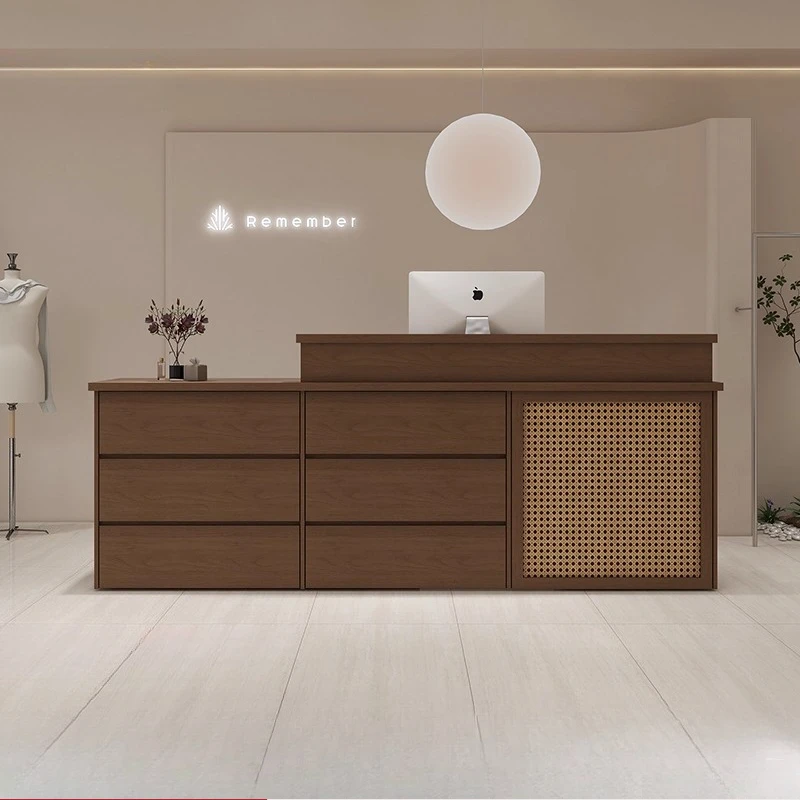 

Organizers Company Reception Desks Modern Shop Beauty Long Luxury Bar Reception Desks Display Mostrador Commercial Furniture