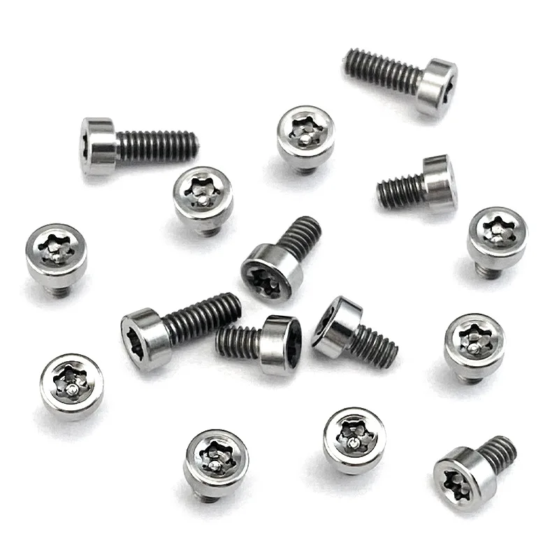 5 Colors 4 Sizes CNC Titanium 2-56 Screws T8 Torx Screw Button