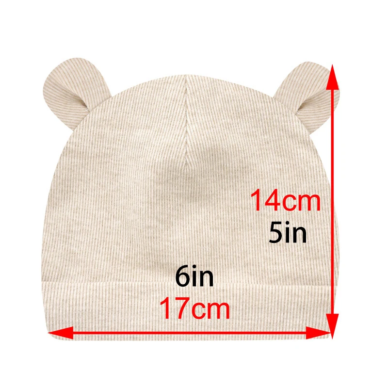 Baby hat 0-6 months newborn cotton fetal cap men\'s and women\'s babies fall and winter 2 pieces