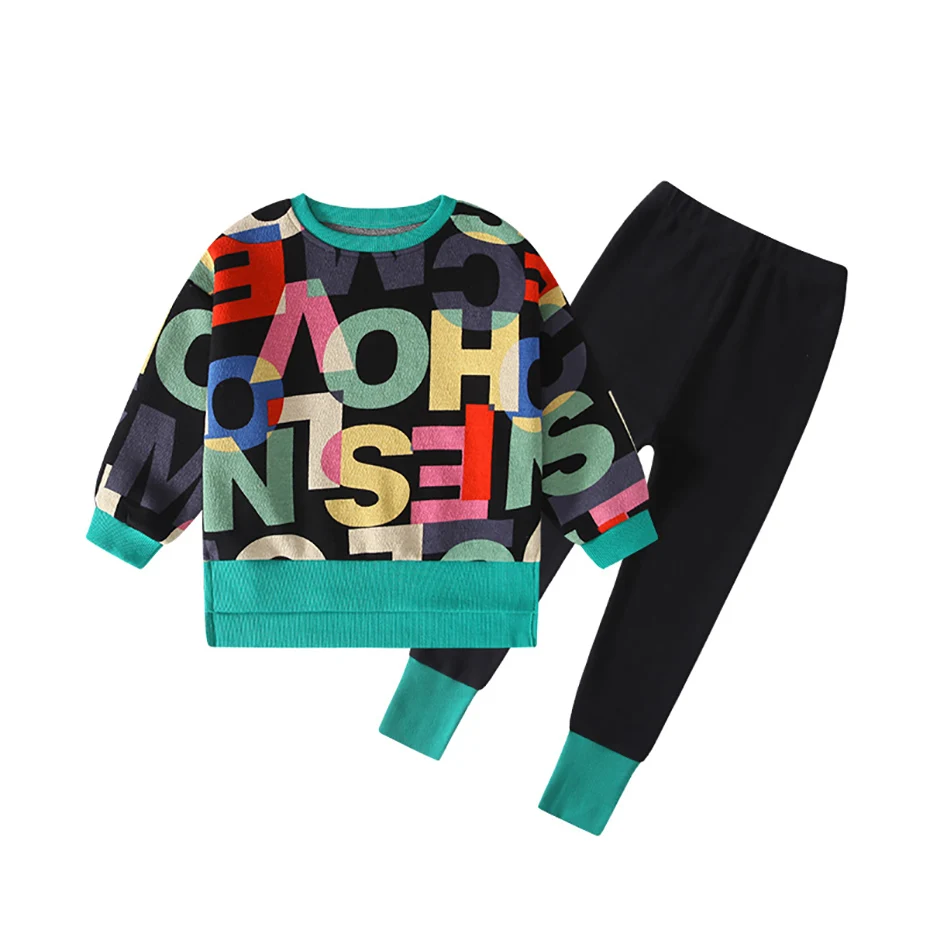 Girls Sport Clothes Sweatshirt + Leggings Clothes For Girl Letter Pattern Kids Girls Clothes Teenage Children Clothings