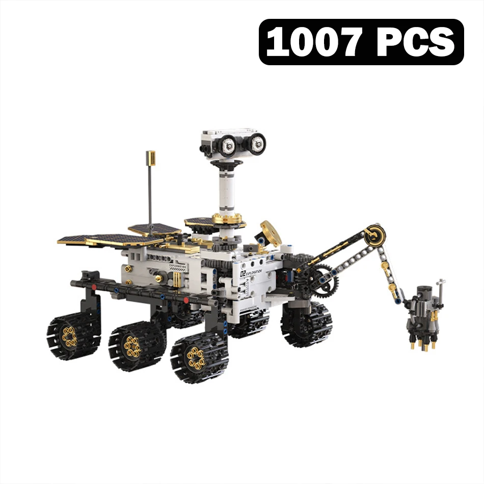 MOC Wetenschap Technische Mars Exploratie Rover Model Bouwstenen Bricks Kits RC Programmering APP Educatief Speelgoed voor Kinderen Gift