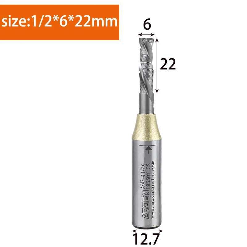 Ouio Compound Spiral fräser Bit Doppel furnier Schneide messer cnc Gravier maschine Holz bearbeitung Schneidwerk zeug AK47-4