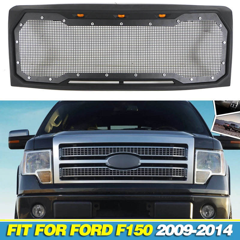 Wire Reticular Front Grille F-150 Raptor Grill Fits For 2009-2014 Ford F150 Racing Grill