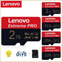 Lenovo Micro TF SD Card 128GB 256GB Class 10 A2 High Speed Memory Card U3 4K 512GB TF Flash Card 1TB For Smartphone Camera Drone