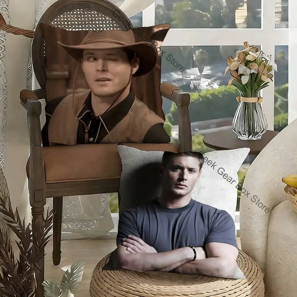 

Dean Winchester S-Supernatural Pillow Case For Sofa Decor Car Office Room Printing Cushion Cover Decorations and Protector