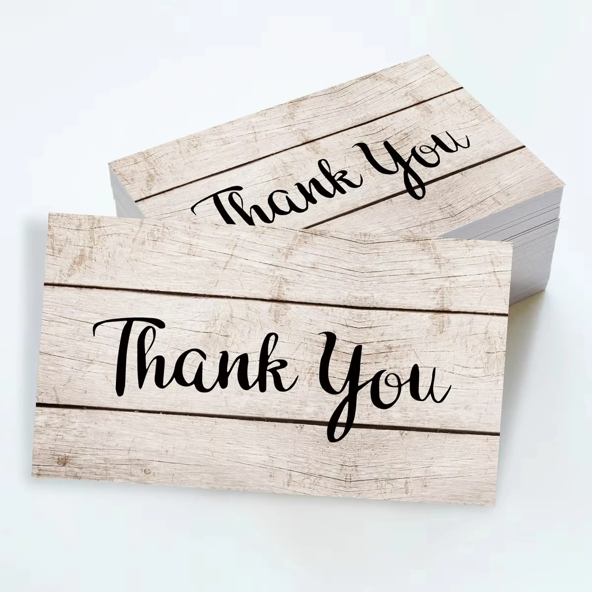 50/100 قطعة بطاقات شكر مخصصة شركة السلع التجارية اتبع بطاقات شعار شخصي الهدايا التفاف بطاقات دعوة عيد ميلاد #4