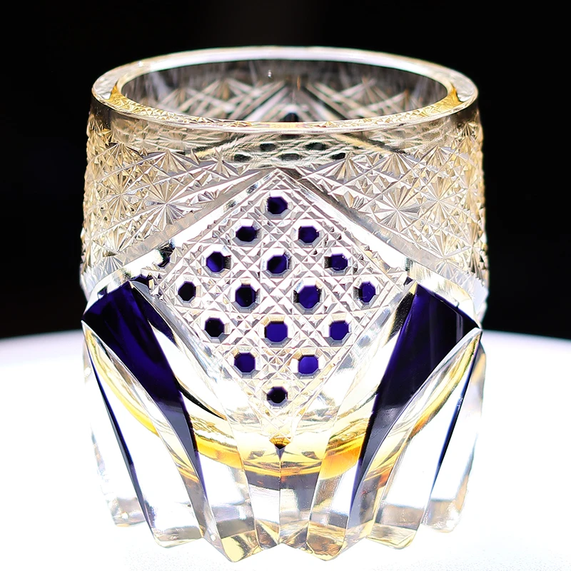

Artisan Crafted Crystal Whisky Tumbler-Handcut Design-Premium Quality-Idea for Whisky or Scotch