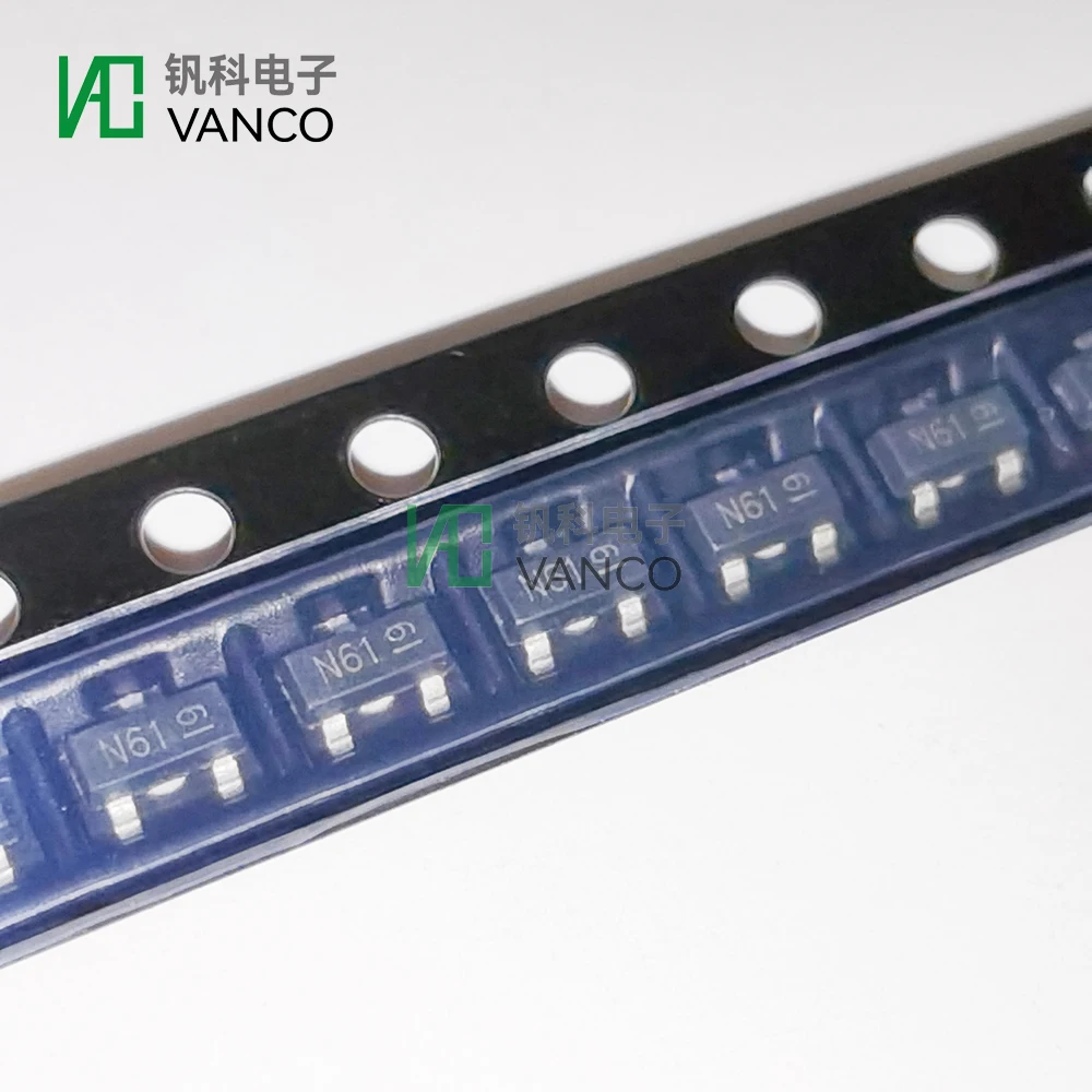 10Pcs DMN6140L-13 N-CH 60V 2A SOT23 DMN6140LQ-7 DMN6140L-7 Marking N61