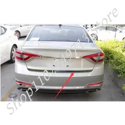 For Hyundai Sonata LF 2015 2016 2017 Rear Trunk Boot Lid Tailgate Door Cover Trim Molding Garnish Strip Accent Styling