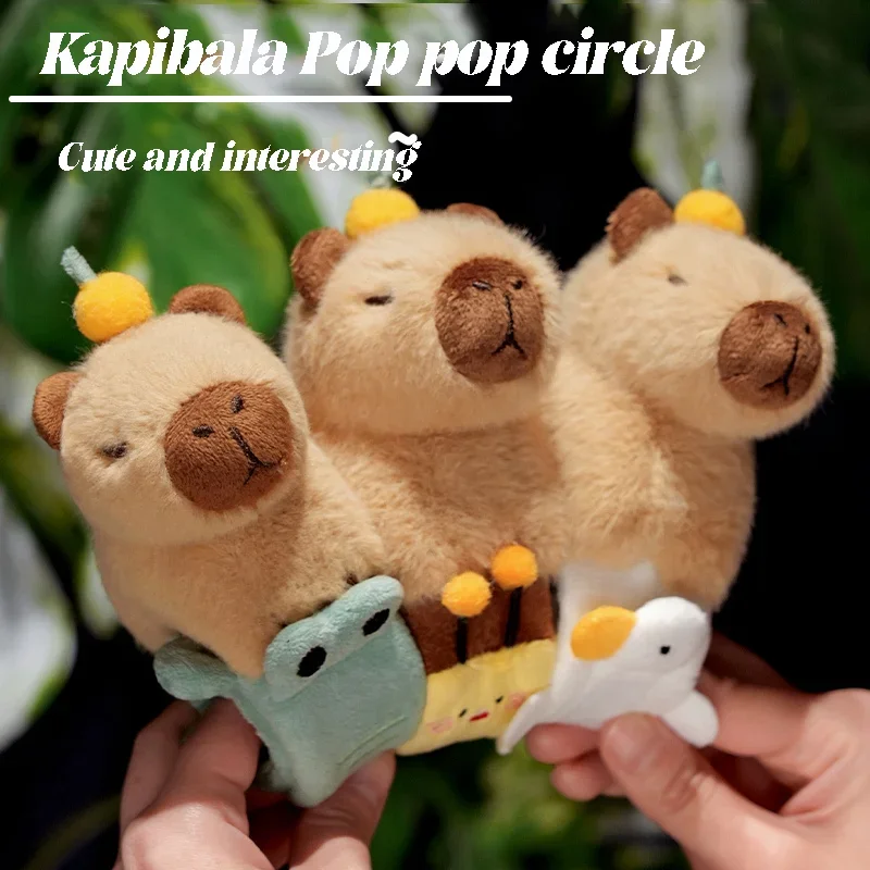 

Капибара Snap браслет плюшевая игрушка милый браслет с животными пощечина плюшевая кукла Капибара Сан мем подарок для взрослых