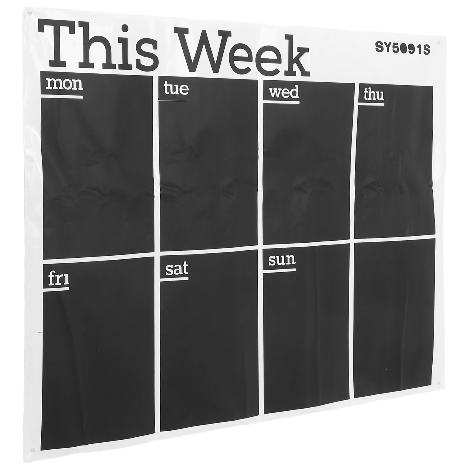 Blackboard Sticker Removable Weekly Chalkboard Calendar For Wall Self-Adhesive Plan Board Dry Erase Household Schedule Organizer
