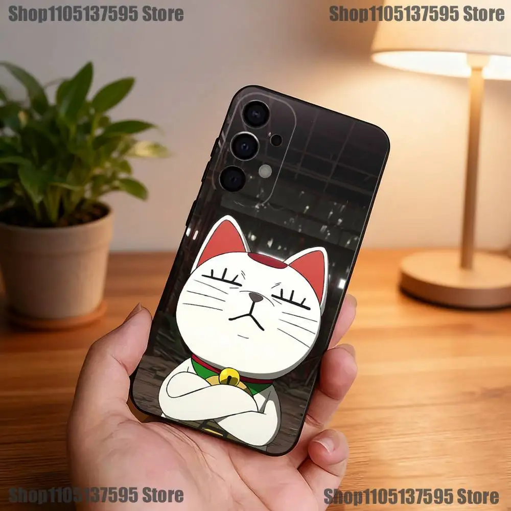 Чехол для телефона Cat D-Dandadan Turbo Granny для Samsung S25, S24, S21, S22, S23, S30, Ultra, S20, Plus, Fe, Lite, 5G, черный чехол