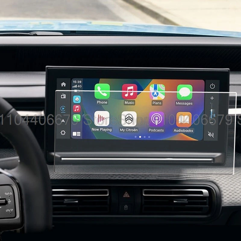 Tempered Glass Screen protector For Citroen e-C3 2024 10.25 inch car gps radio Navigation displayScreen protective film
