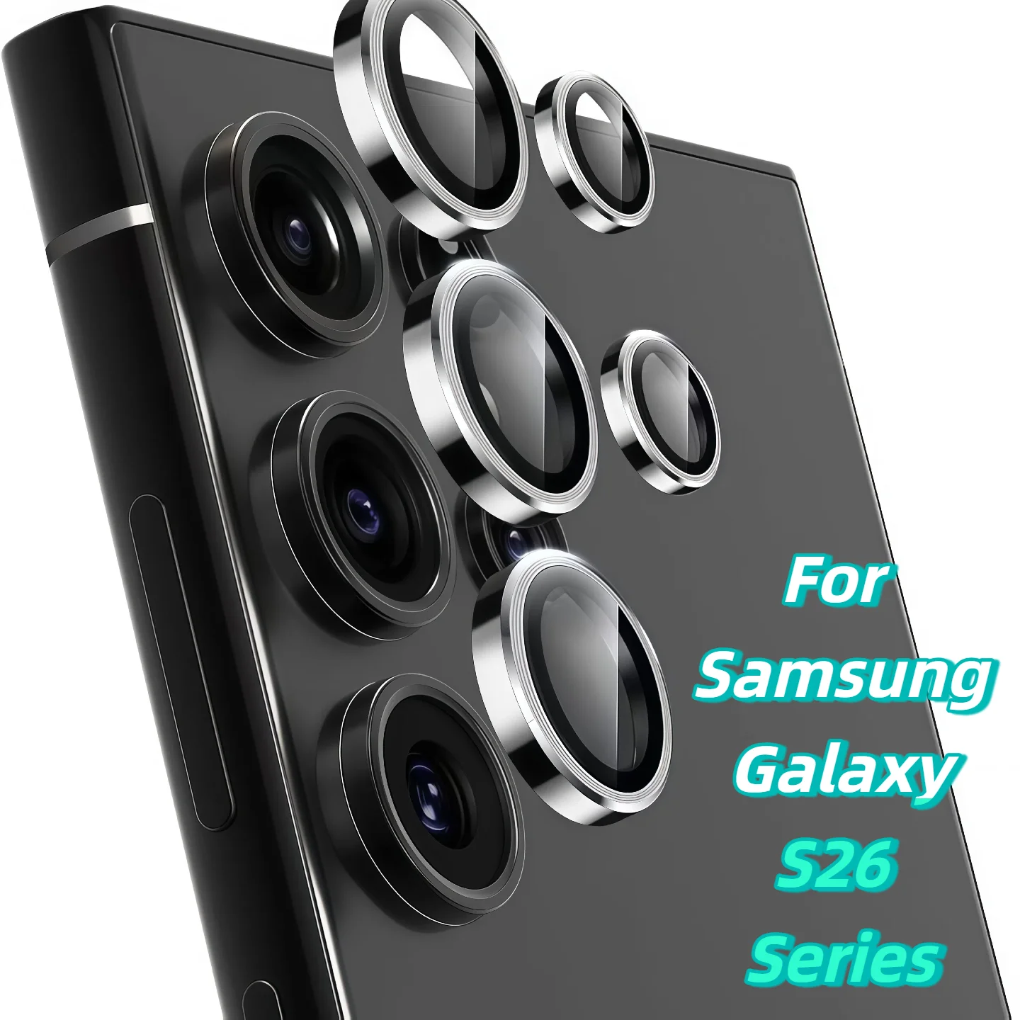 

For Galaxy S26 S26Plus S26Ultra AR Anti-Fog Original Color Rear Camera Tempered Glass Protective Film Silvery Black