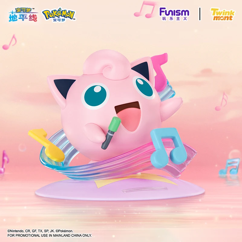 Figurki akcji Pokemon Anime Jigglypuff Chansey Oryginalne Funism Autentyczne Kolekcjonerskie Modele Ozdoby Zabawki Prezenty Urodzinowe