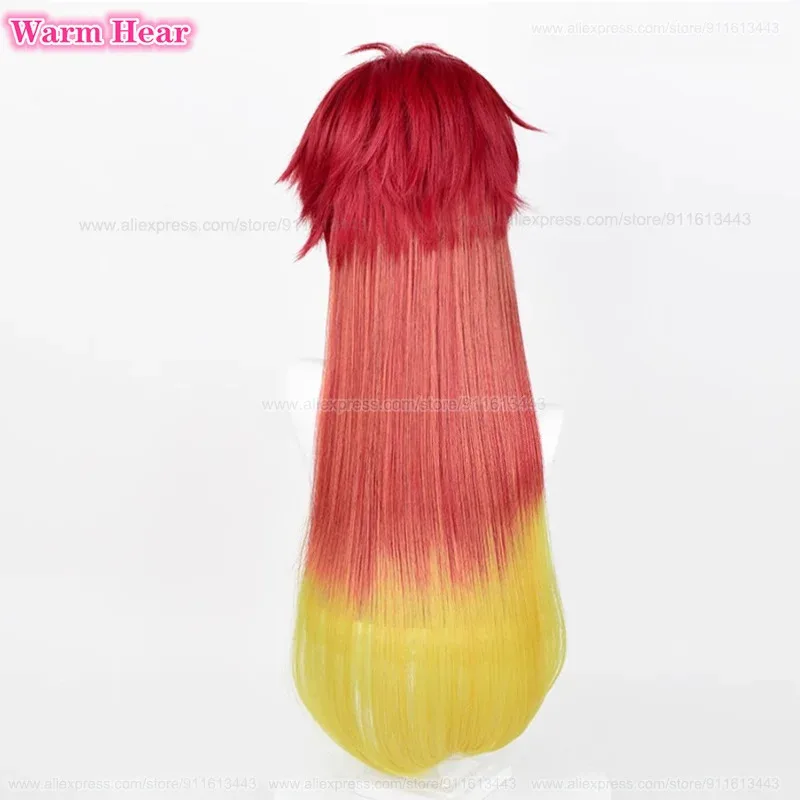 تشيكا تاكيشي الاصطناعية طويلة 75 سنتيمتر مختلط اللون التدرج تأثيري أنيمي مقاومة للحرارة الشعر هالوين الباروكات + غطاء شعر مستعار