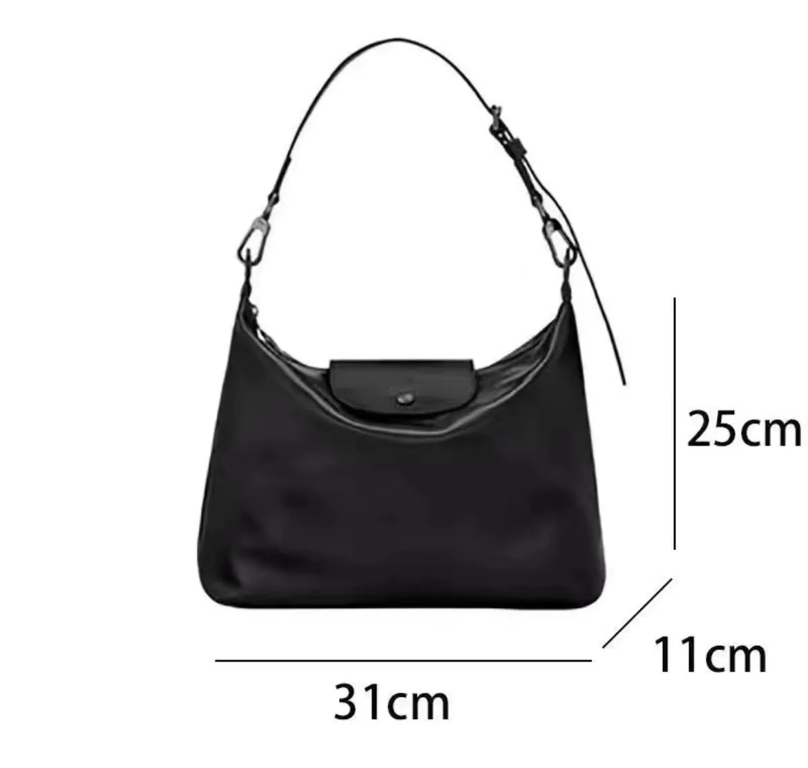 Leather Hobo bag Le handbag armpit bag temperament shoulder bag casual bag large capacity