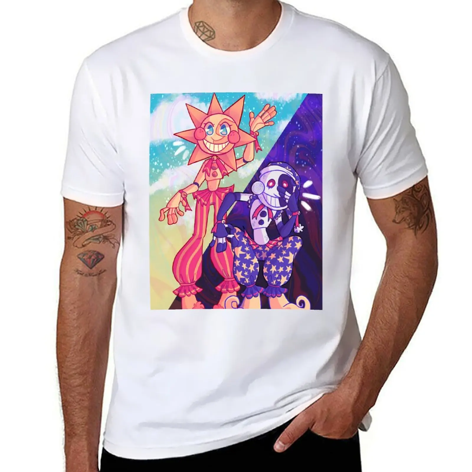 

sundrop and moondrop T-Shirt t shirts for man pack cotton man t shirts graphic T-Shirt