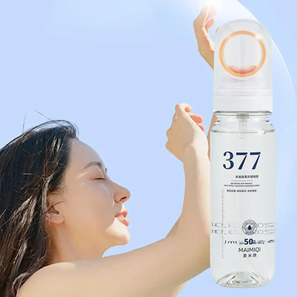 Spray protector solar blanqueador de 90ml, antiarrugas, aislamiento Facial multiefecto, protección solar 50 SPF, Spray de protección solar 50+ Solar Q0U3