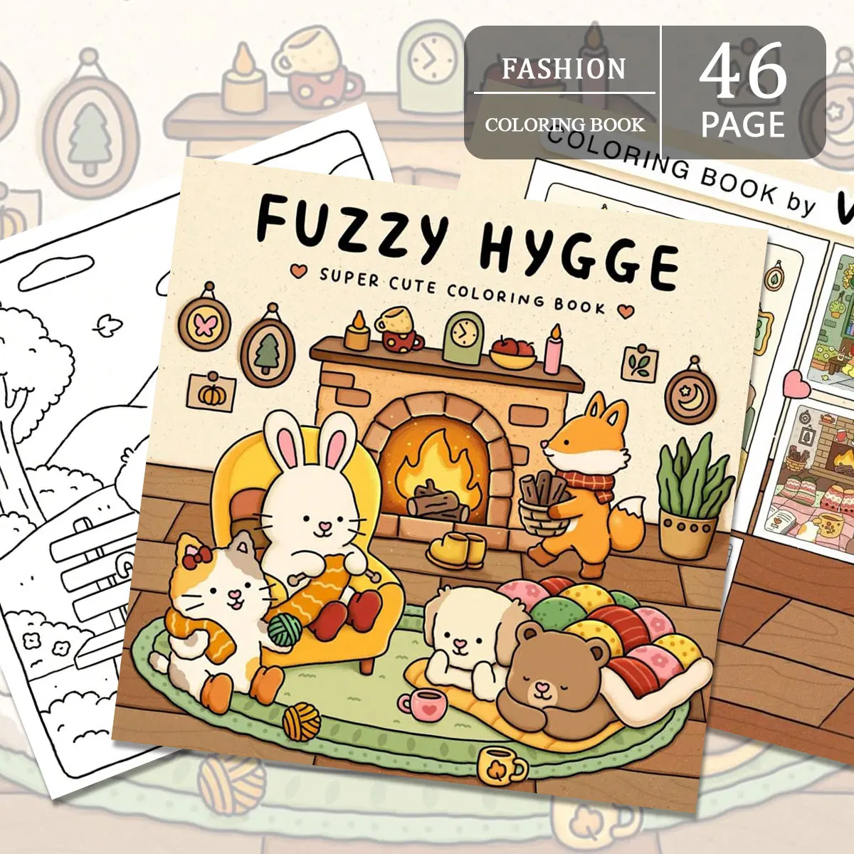 무서운 일몰 색칠하기 책, 독특한 장면, 쉬운 색칠하기, 가정용 부모-자식 DIY, 휴식, 휴식, 창의력 향상