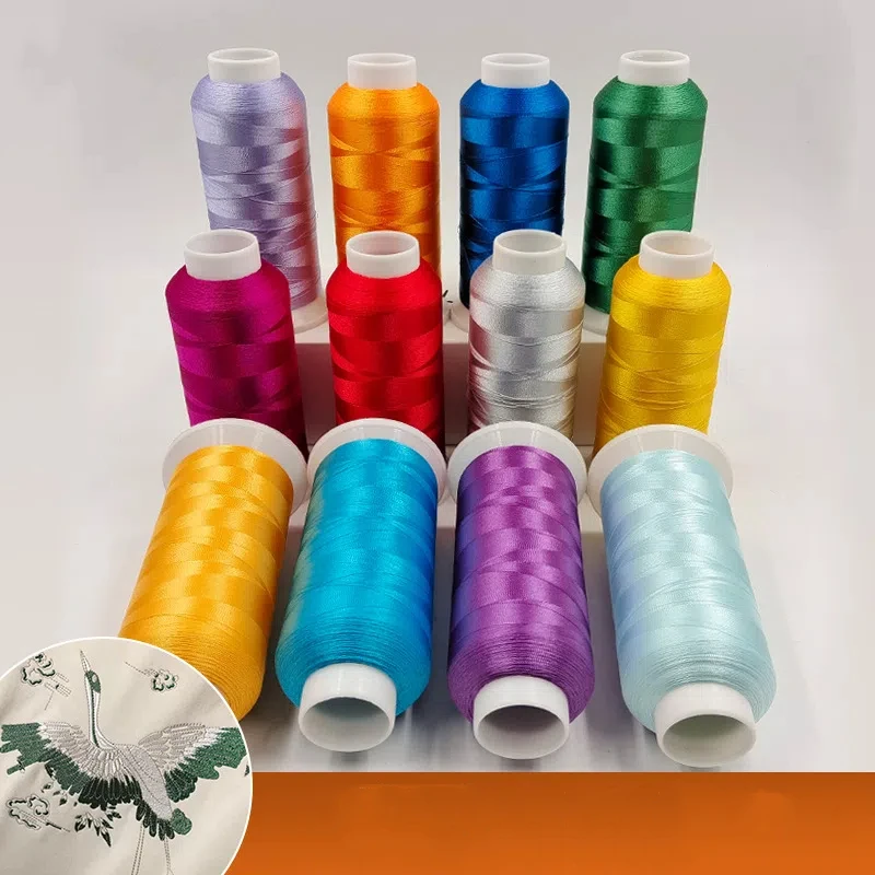 

Multicolour High Strength Sewing Embroidery Thread for Computer Embroidery Machines 120D Polyester Thread Leather Thread