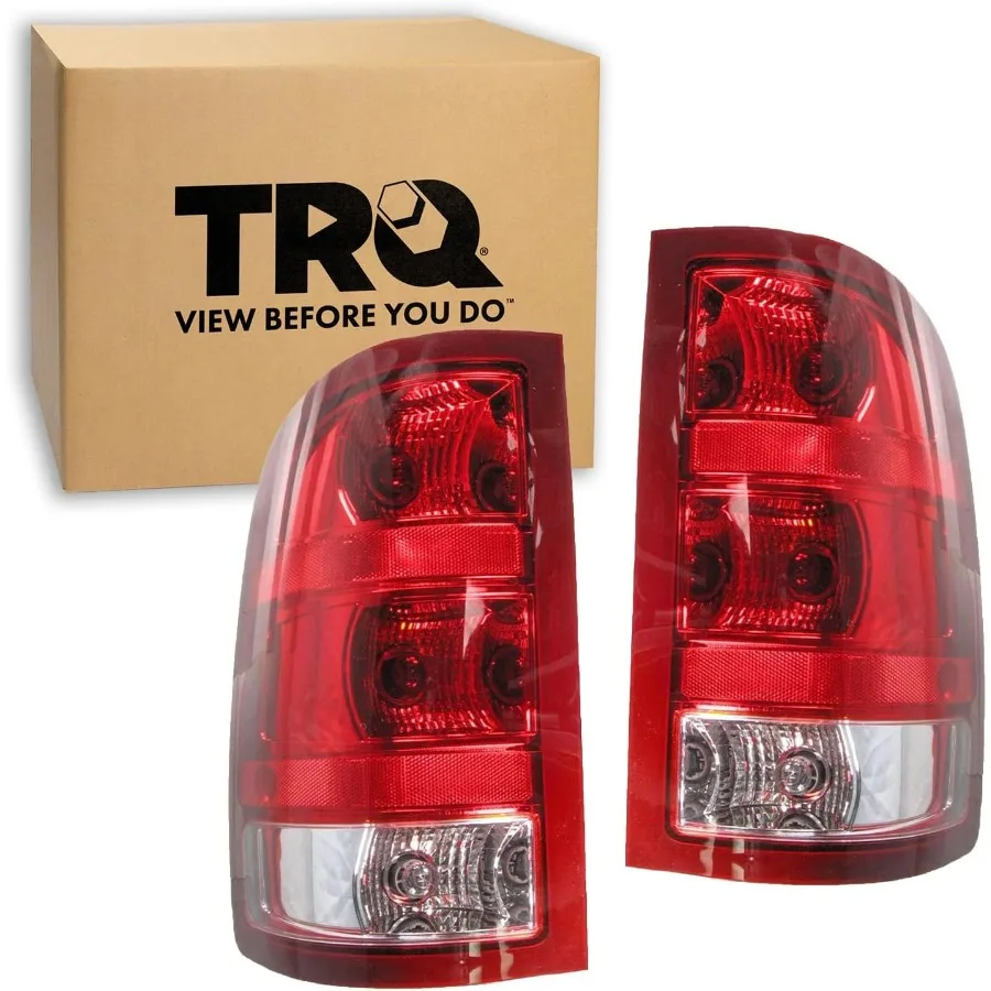 مجموعة إضاءة خلفية جانبية للركاب مكونة من قطعتين متوافقة مع 20042013 جي إم سي سي سييرا 1500 مع سرير أسطول 20072014 سيير