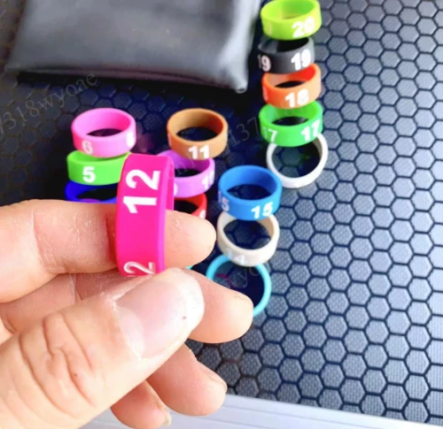Wireless microphone digital label, digital elastic ring, silicone ring,  performance microphone can be used universally