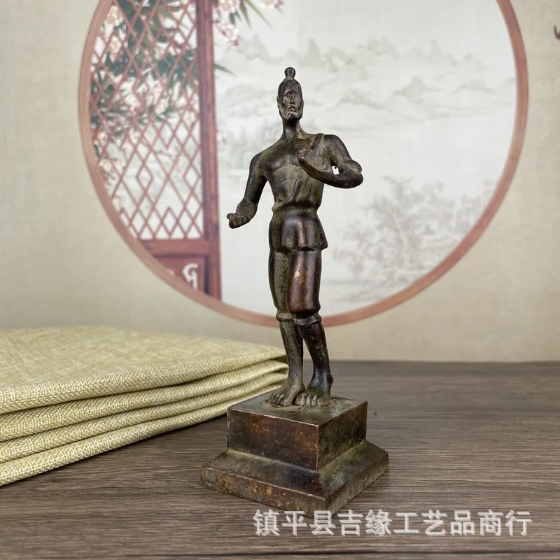 

Antique Style Luban Statue Ornament Carpenter Ancestor Luban Standing Figure Home Decor Decoration
