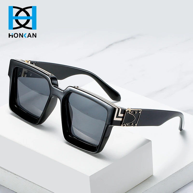 

Classic Men's Sunglasses Driving Big Square Frame Fishing Travel Women Sun Glasses Male Goggles UV400 Punk Eyewear Luxury