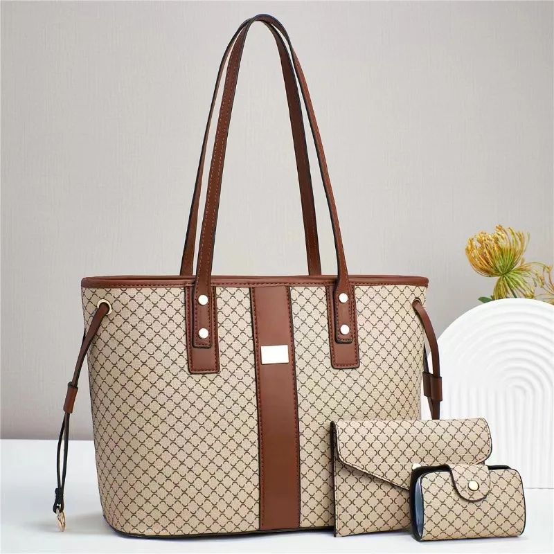 

High Quality 3Piece Set Shoulder Crossbody Bags for Women Luxury Handbags Women Bag Large Capacity Soft Tote Messenger Bag