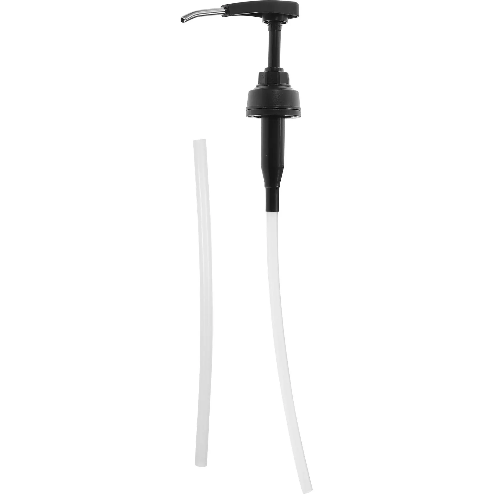

Oyster Sauce Bottle Nozzle Press Pump 2 Hoses Food Grade Ketchup Squeeze Dispenser for Oils Soap Cleaning