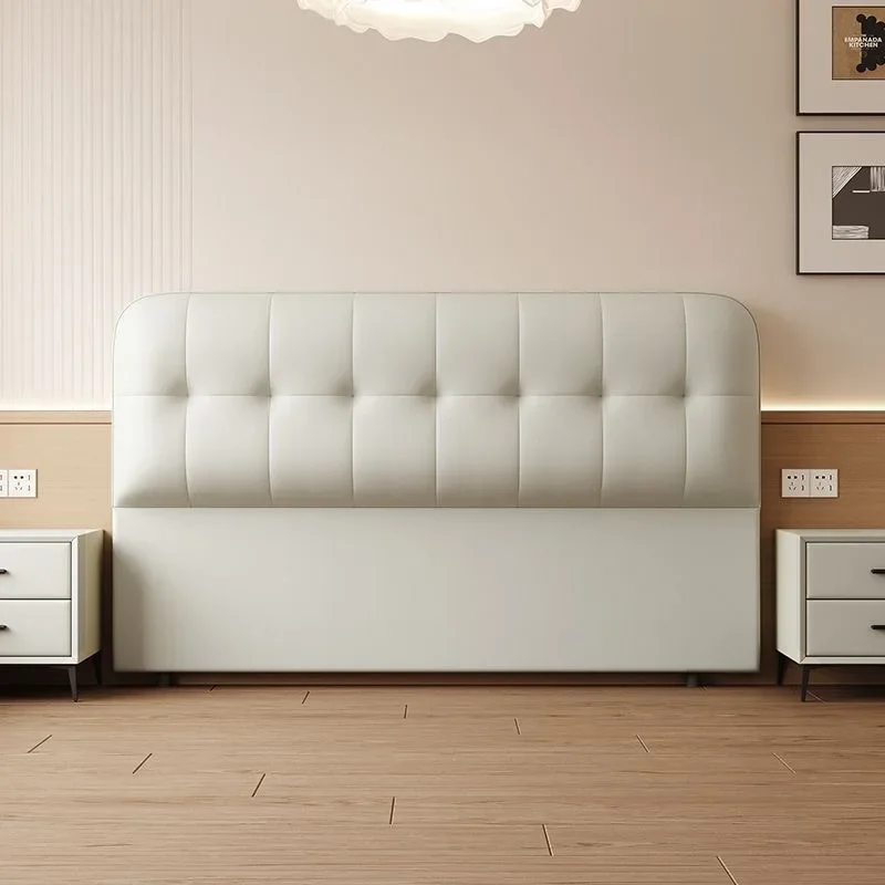 مسند ظهر ناعم بجانب السرير، موديل جديد، طراز كريمي بسيط، فاخر من الخشب الصلب الخفيف #2