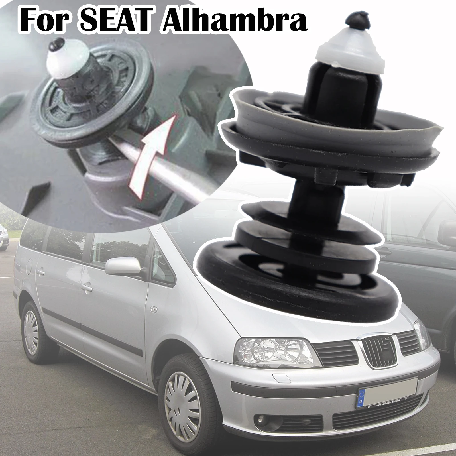 

10Pcs For SEAT Alhambra 7N Car Door Panel Cards Trim Clips Fastener Rivets Accessories 2010 2011 2012 2013 2014 2015 2016 - 2020