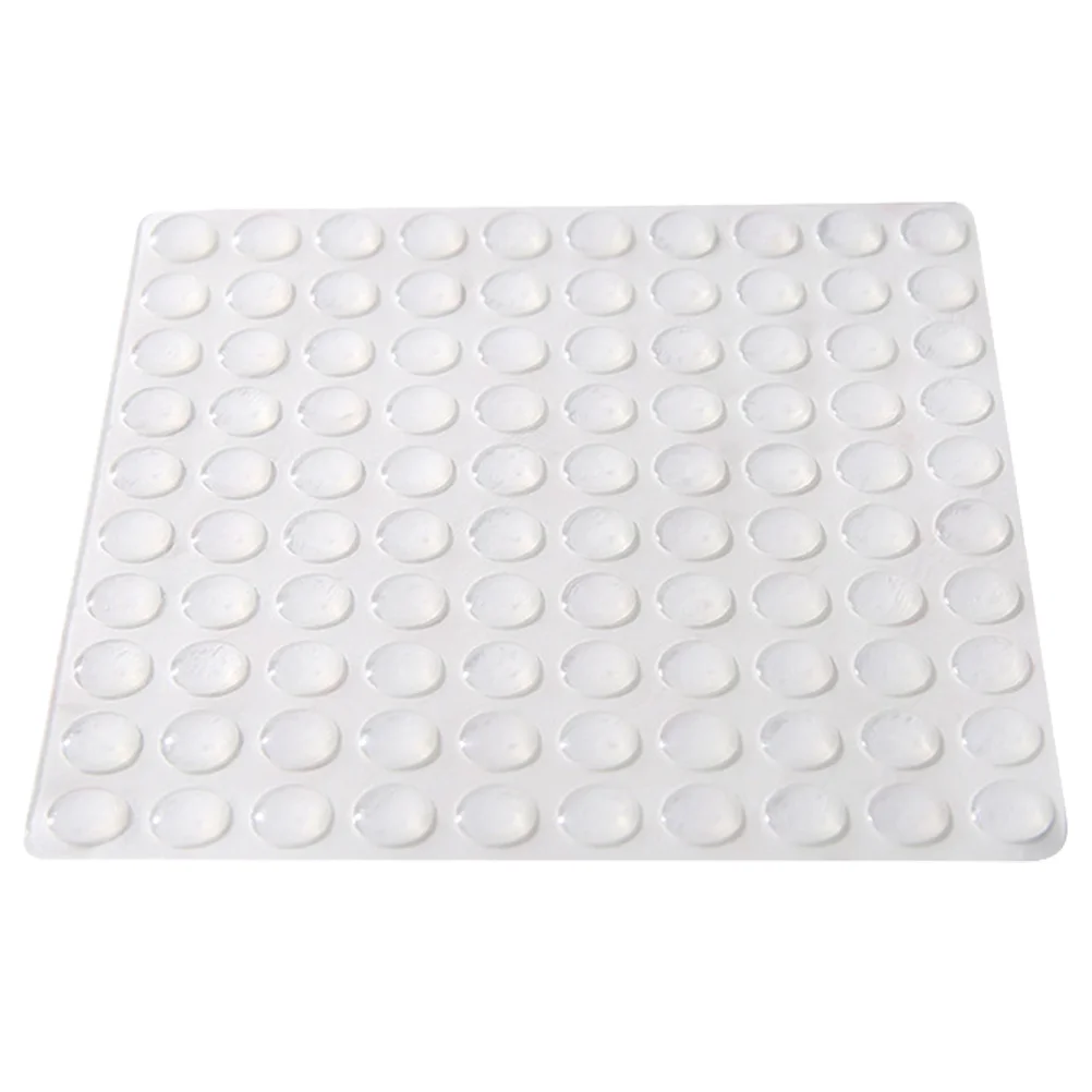 

50pcs Adhesive Bumpers Anti-Collision Cabinet Door Pads Sound Adhesive Door Pads Dampening Silicone Wall Protectors