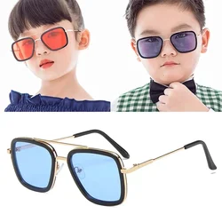 Gafas de Iron Man, gafas de sol Tony Stark, gafas de sol para niños, gafas de sol de moda para chicas y niños, gafas de sol de 5 a 12 años