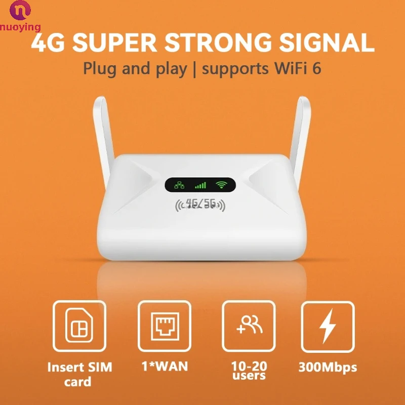 Mini 4G CPE Router NUOYING Q30, WiFi6 Standard, 4G SIM-Karten WLAN-Hotspot zum Teilen