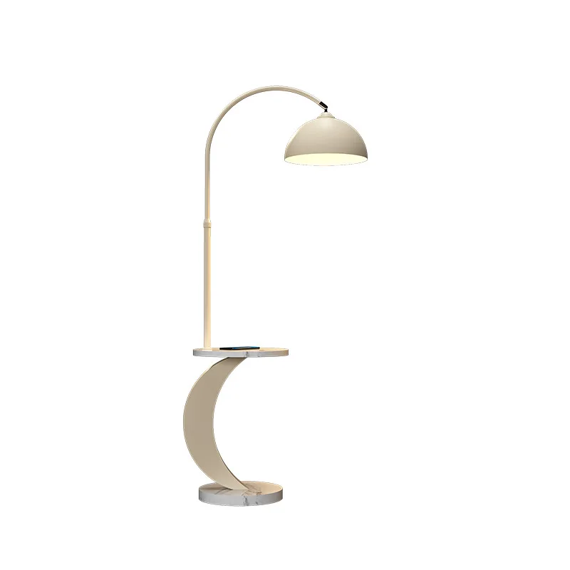

Nordic coffee table one-piece floor lamp simple storage living room bedroom lamp creative with bedside table vertical
