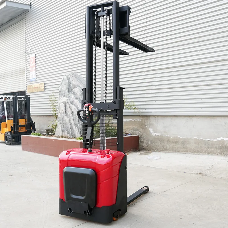 1.5ton 2ton 2m 3m 4m Electric Stacker Cranes Fully Electric Forklifts Stand-mounted Electric Stackers