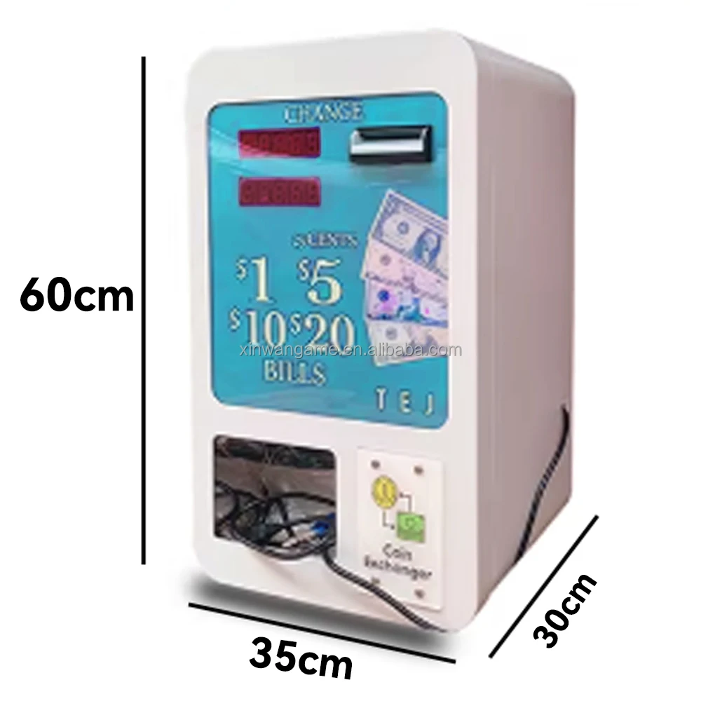 Mini Metal Wallet Exchange Machine Source Factory  Token/Bill Machine To Match Capsule Ball Toy Vending Machines