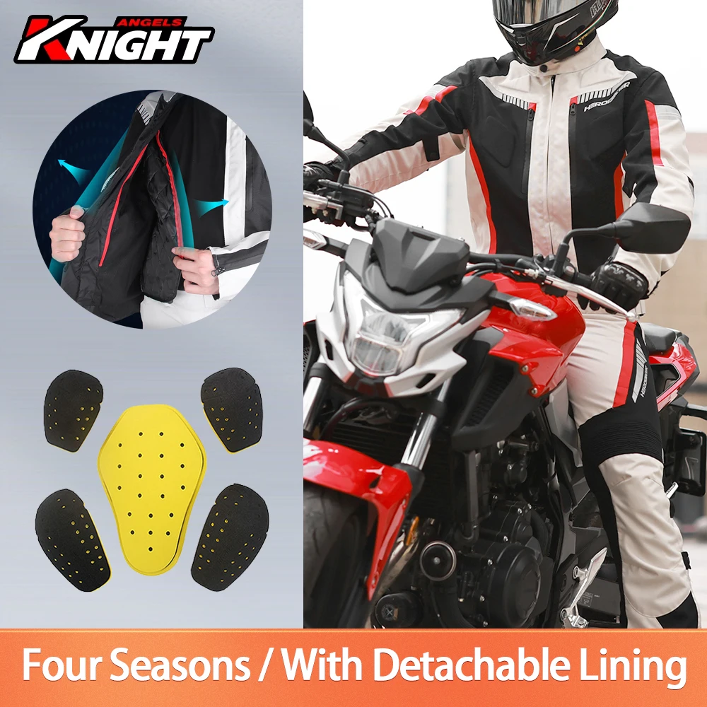 

Мужская мотоциклетная куртка для езды на мотоцикле, всесезонная, для мотокросса, ветрозащитная, с защитой от падений, со встроенной защитной экипировкой