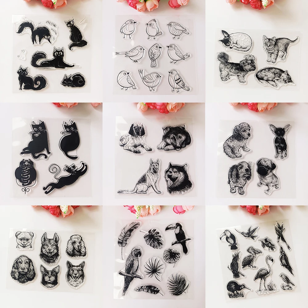 New animals Clear Stamps/Seal For DIY Scrapbooking Card Making Album Decorative Silicone Seal Craft