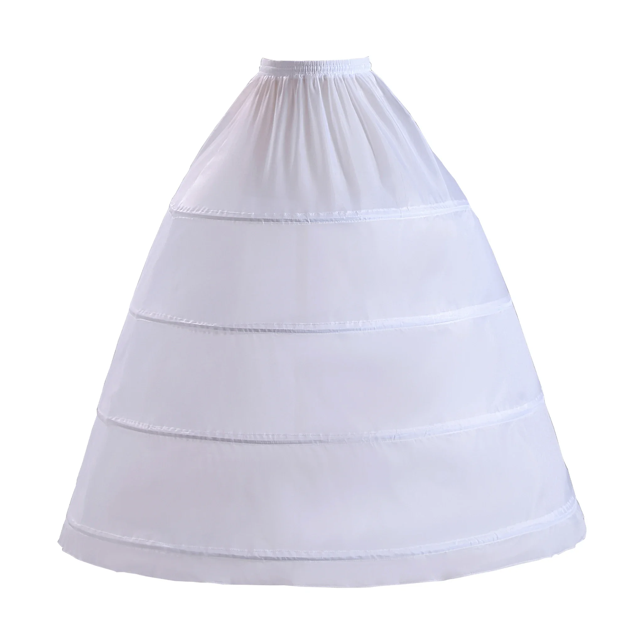 

Женская нижняя юбка кринолин с 4 обручами, нижняя юбка трапециевидной формы длиной до пола, свадебное бальное платье, юбка-комбинация, свадебное платье, нижние юбки