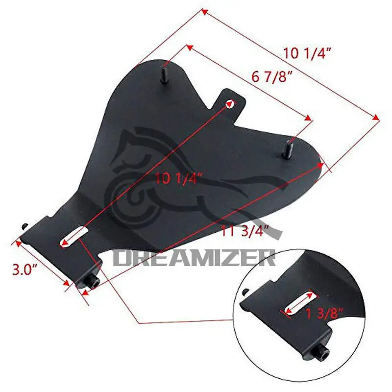 For Kawasaki VN 900 800 400 Custom for Yamaha Bobber Motorcycle Spring Solo Seat Base Saddle Leather Driver Seat Accessories