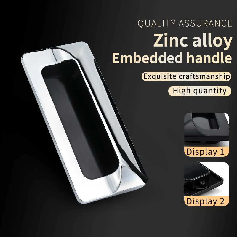 Handles Zinc Alloy For Box Distribution Box Handles Invisible Concealed Handles For Cabinets And Drawers Sliding Door