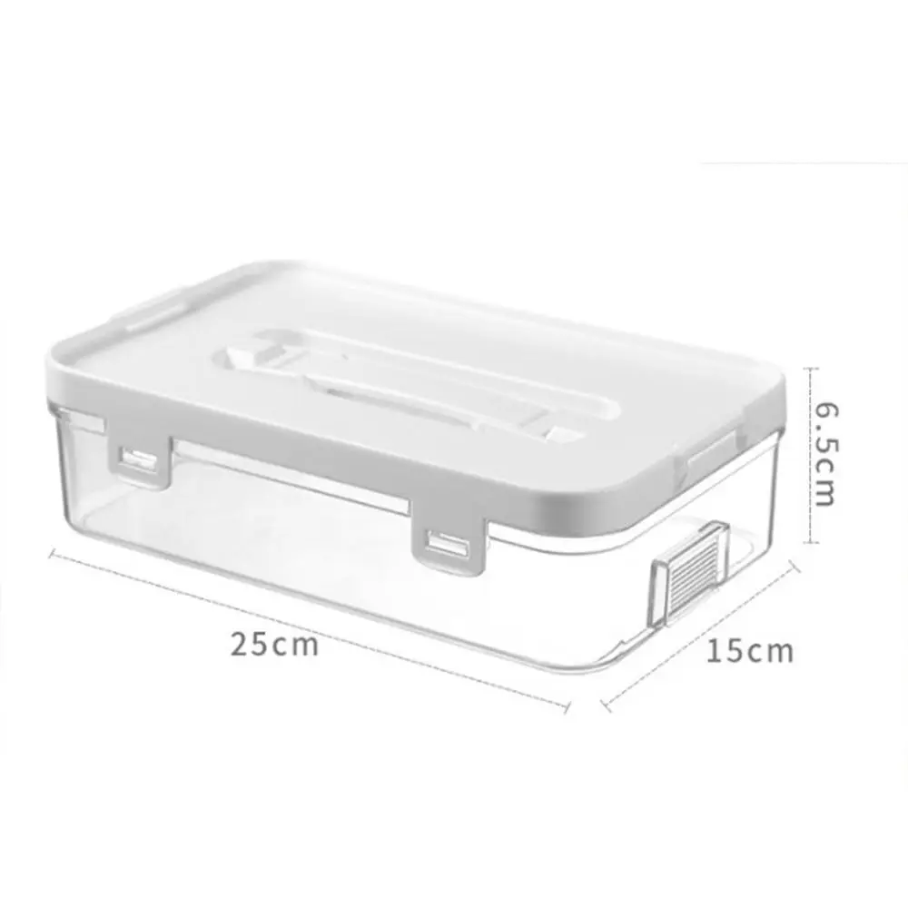 Large Capacity Art Marker Pen Case Transparent Simple Marker Pen Holder With Handle Portable Desk Storage Box Student