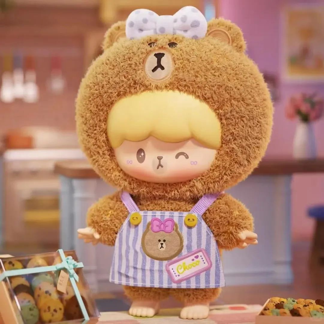 本物のMINISO卓大王ブラインドボックス「マイ・グッド・フレンド」ミステリーボックス、顔が変わるビニール製ぬいぐるみ、キュートな女の子の誕生日サプライズギフト